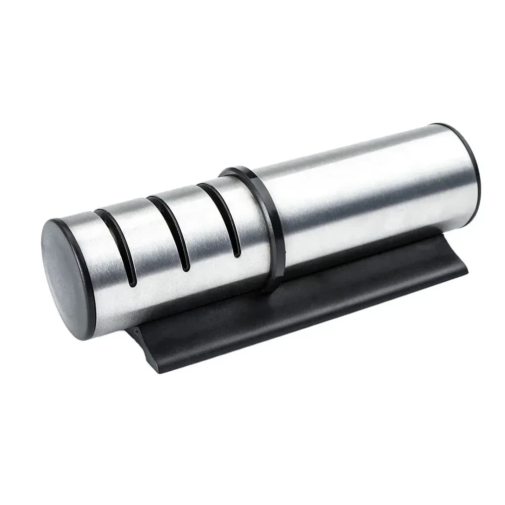 3 stage stainless steel knife sharpener on a non slip base