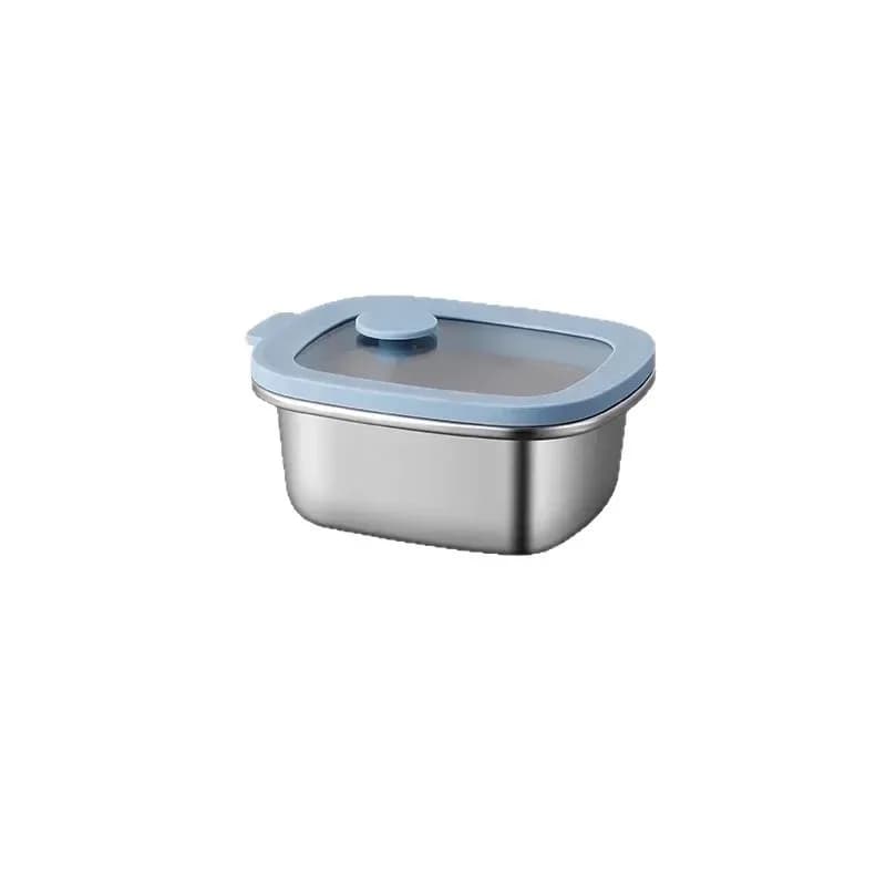 316 stainless steel food storage container with glass lid